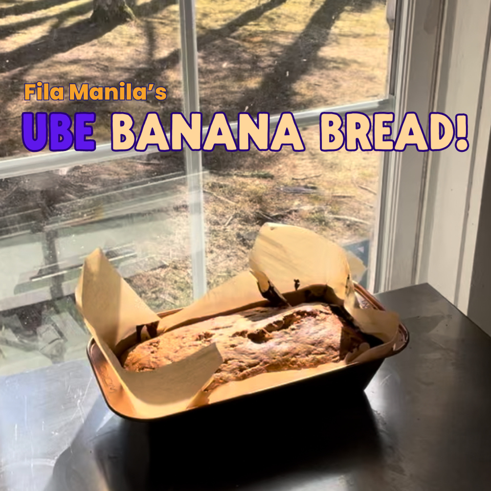 Moist Ube Banana Bread