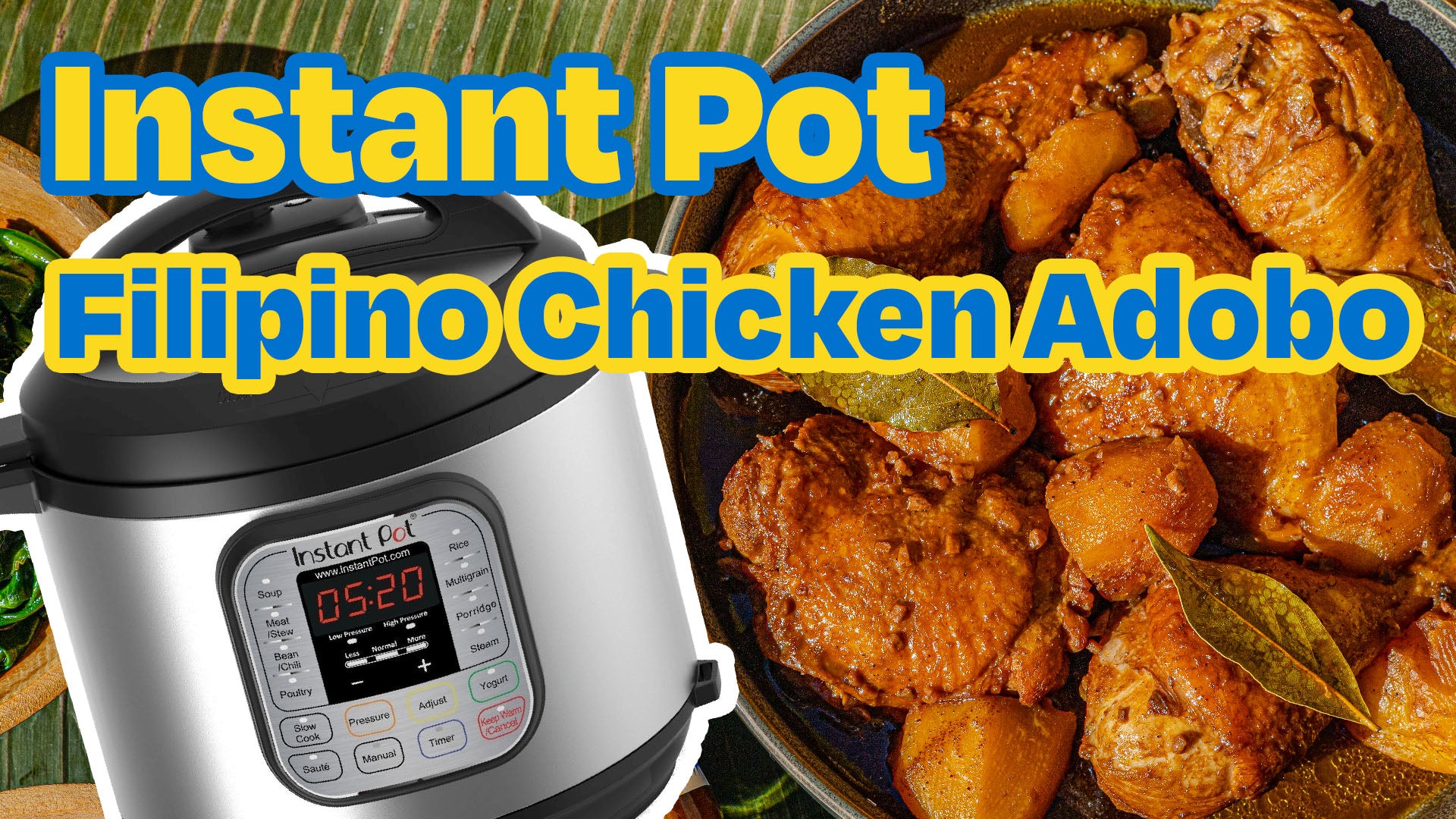 INSTANT POT Filipino Chicken Adobo