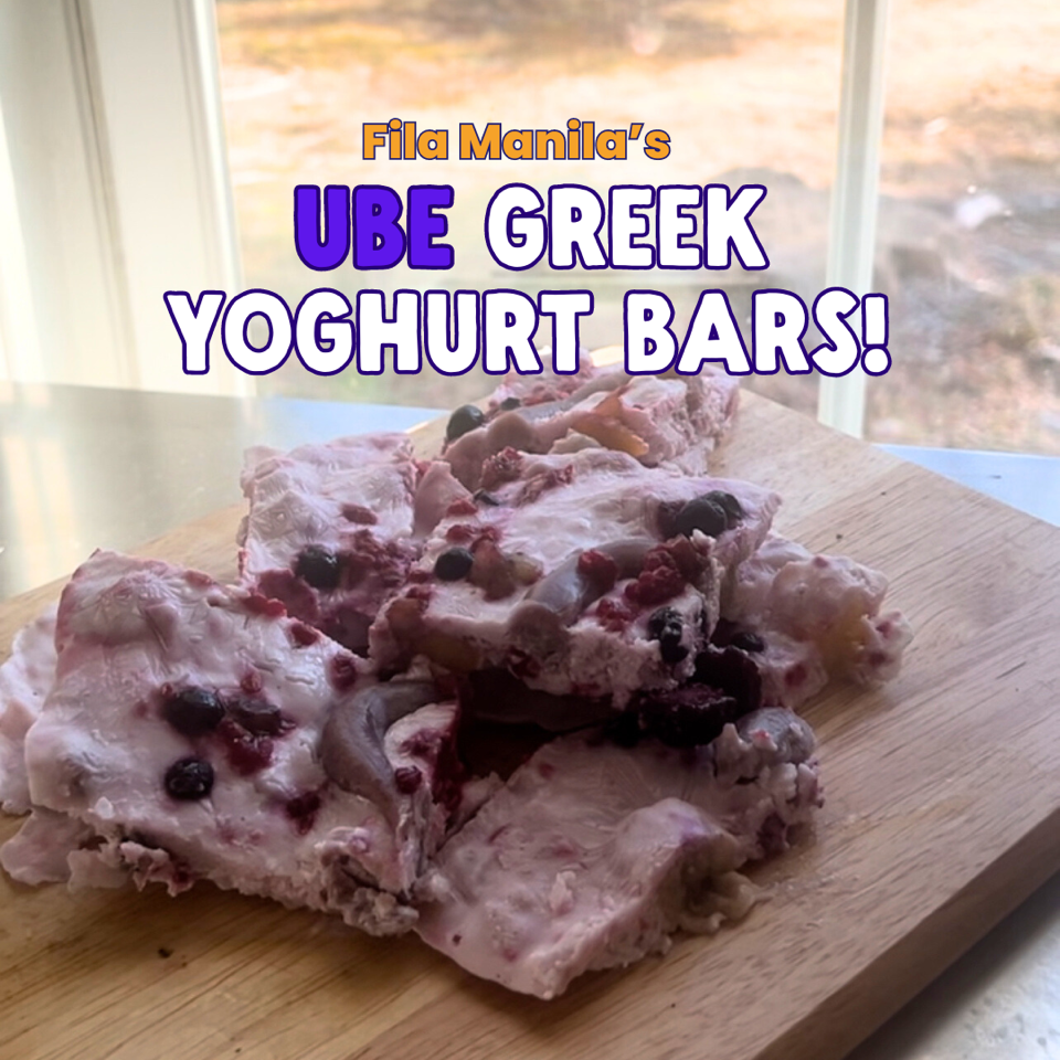 Ube Greek Yogurt Bars