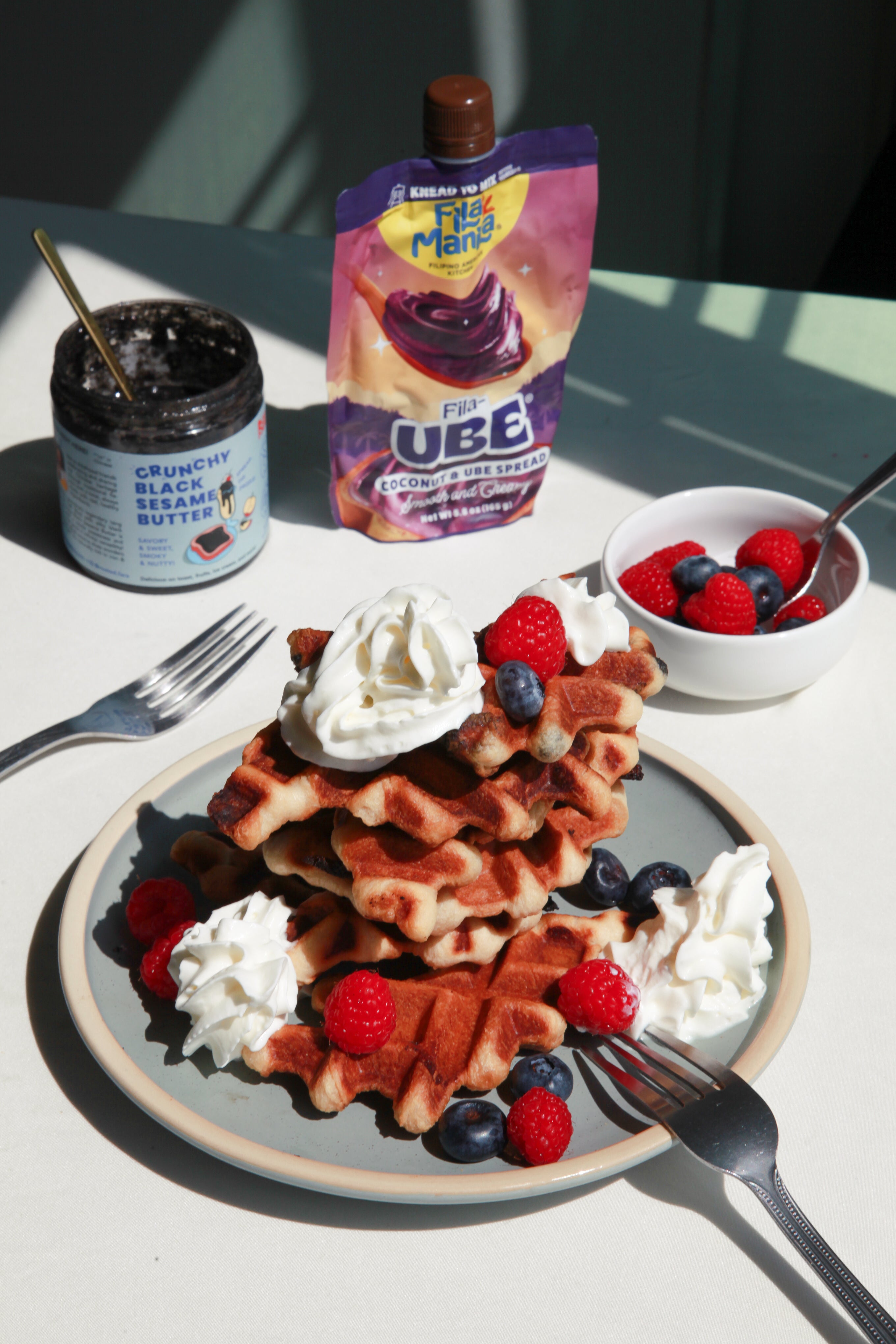 Ube Stuffed Croissant Waffles (Croffle) – Fila Manila Filipino American ...