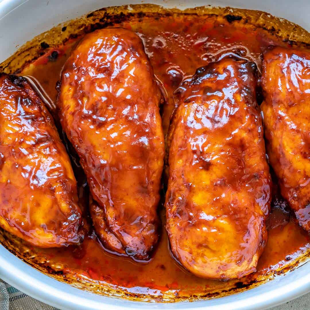 Oven Baked Barbecue and Banana Ketchup Chicken